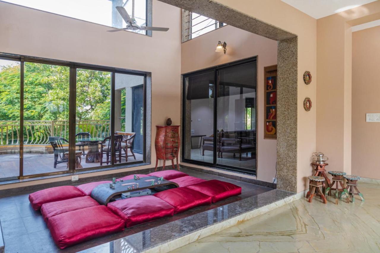 Saffronstays Aura, Alibaug - Luxury Pool Villa With A Game Room And Spacious Lawn Alībāg Exterior photo
